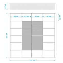 Loftscape Bücherregal Emporior IV - Weiß - Breite: 227 cm -Wohnzimmermöbel boutique en ligne 1000121952 190621 12570300089 GALLERYIMAGES P000000001000121952