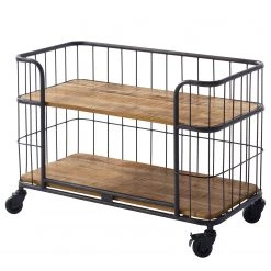 Ars manufacti Regal Namber II - Mango massiv / Metall - Mango / Schwarz