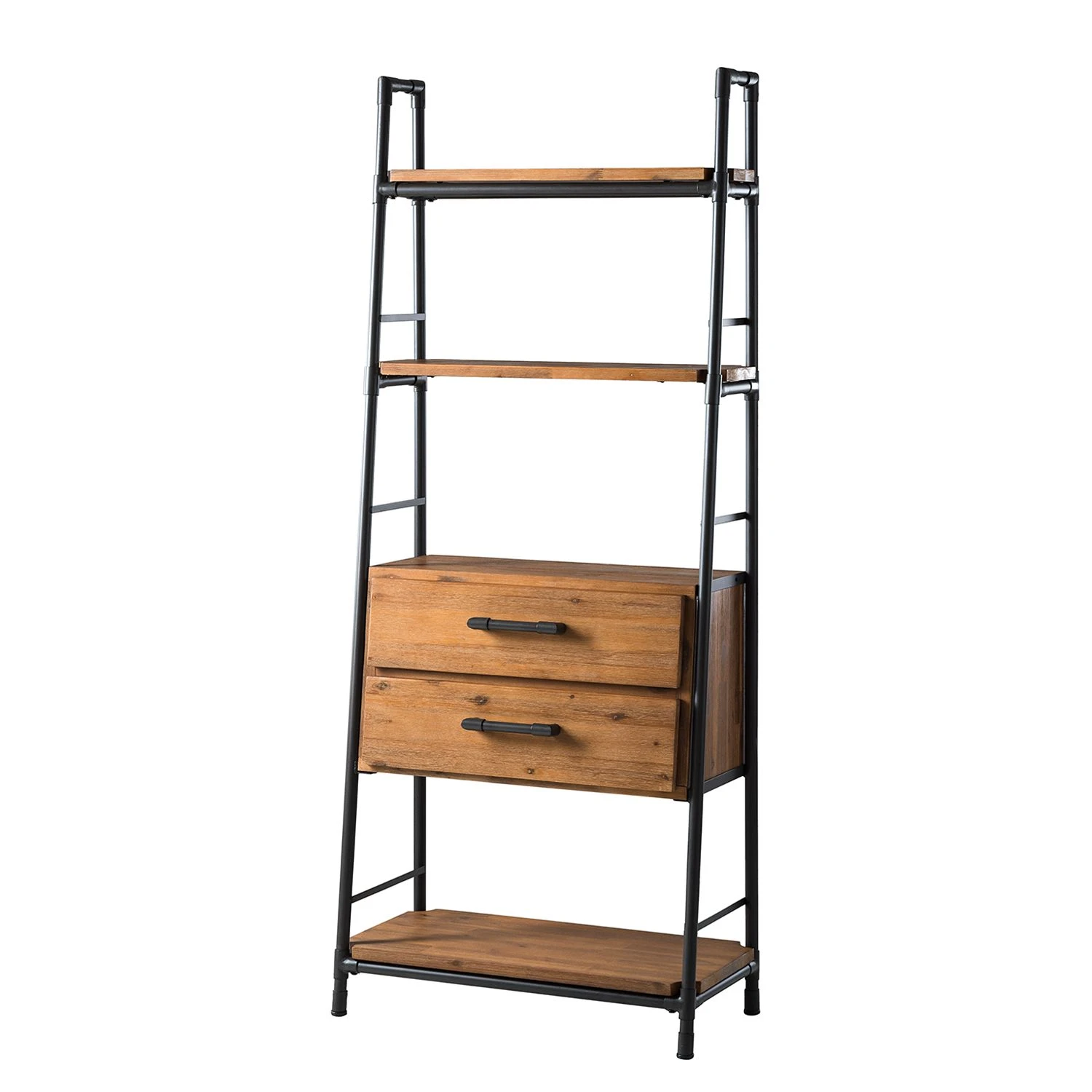 Ars manufacti Regal Atelier IV - Akazie massiv / Metall - Akazie Braun / Anthrazit 1 Ars manufacti Regal Atelier IV - Akazie massiv / Metall - Akazie Braun / Anthrazit