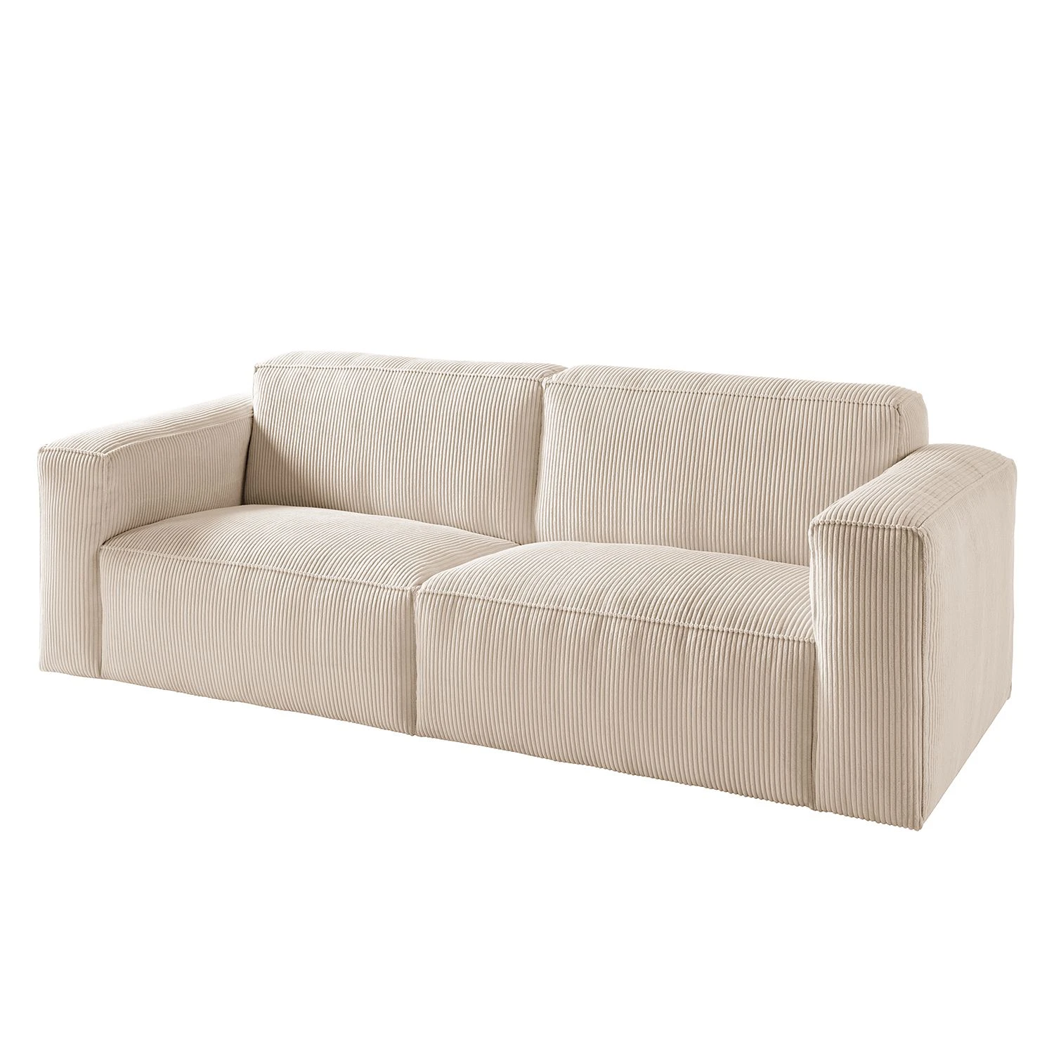 Ars Natura 3-Sitzer Sofa LORALAI - Cordstoff Lola: Creme 1 Ars Natura 3-Sitzer Sofa LORALAI - Cordstoff Lola: Creme
