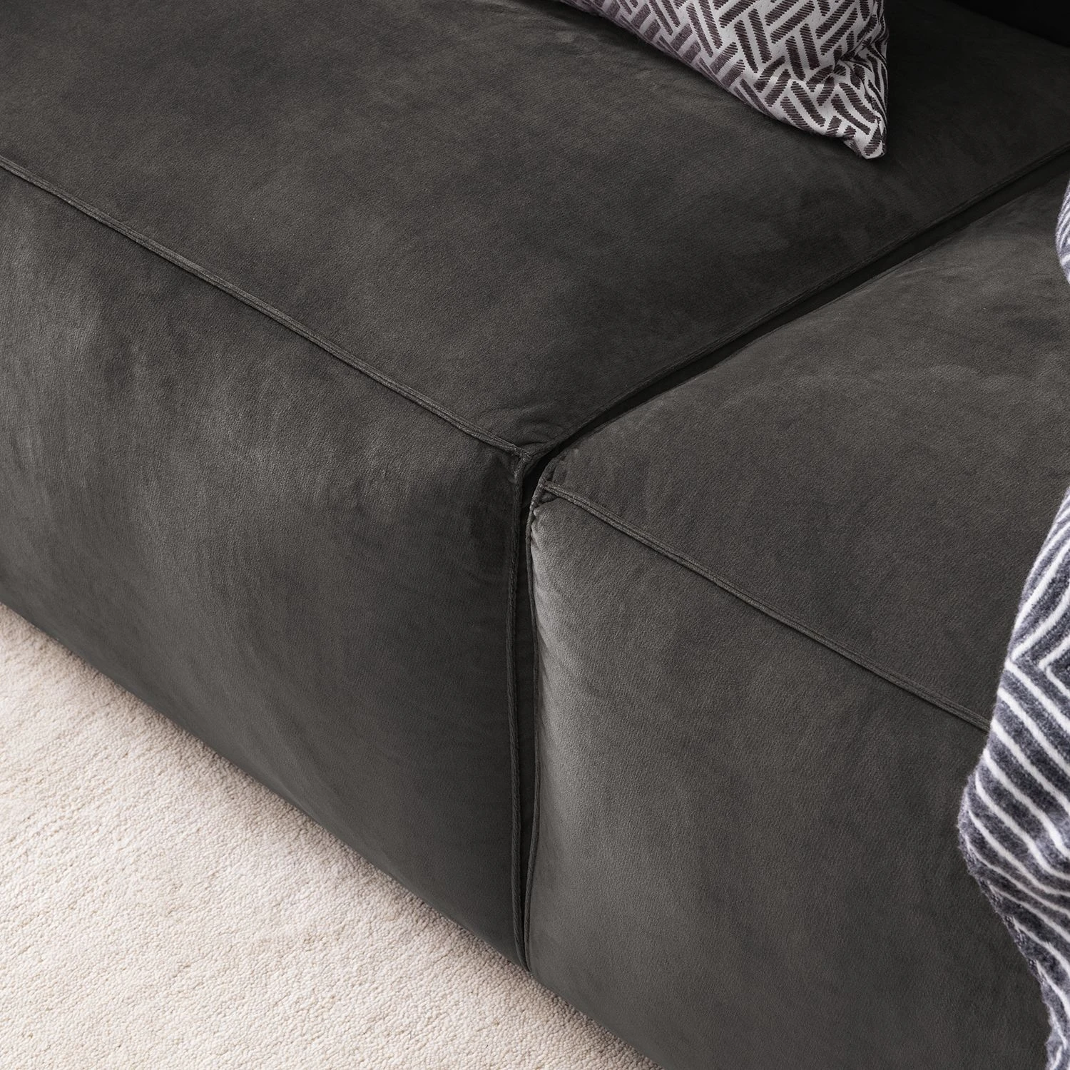 Jack & Alice Sofa Greenwich (3-Sitzer) - Dunkelgrau 8 Jack & Alice Sofa Greenwich (3-Sitzer) - Dunkelgrau – Bild 8