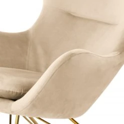 Jack & Alice Schaukelsessel Skamby - Samt - Creme -Wohnzimmermöbel boutique en ligne 1000123363 181219 09580500006 GALLERYIMAGES P000000001000123363