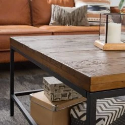 Ars manufacti Couchtisch Grasby - Altholz Pinie massiv / Metall - Pinie Dunkel / Schwarz -Wohnzimmermöbel boutique en ligne 1000123378 190527 16151900005 GALLERYIMAGES P000000001000123378