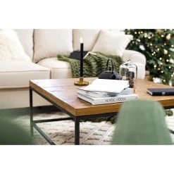 Ars manufacti Couchtisch Grasby - Altholz Pinie massiv / Metall - Pinie Dunkel / Schwarz -Wohnzimmermöbel boutique en ligne 1000123378 210927 064530000028 MOOD DETAILS P000000001000123378 mood