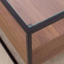 Studio Copenhagen Lowboard Rizzo - Holzwerkstoff / Glas - Schwarz / Walnuss Dekor 21 Studio Copenhagen Lowboard Rizzo - Holzwerkstoff / Glas - Schwarz / Walnuss Dekor -Wohnzimmermöbel boutique en ligne 1000123450 181030 07571723 GALLERYIMAGES P000000001000123450