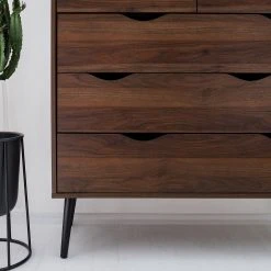 Mørteens Kommode Gjora II - Gummibaum teilmassiv - Walnuss -Wohnzimmermöbel boutique en ligne 1000123696 190405 15413800021 GALLERYIMAGES P000000001000123696