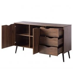Mørteens Sideboard Gjora - Gummibaum teilmassiv - Walnuss -Wohnzimmermöbel boutique en ligne 1000123698 190201 06504200013 GALLERYIMAGES P000000001000123698