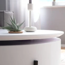 Fredriks Couchtisch Meldal - Metall - Matt Weiß / Schwarz -Wohnzimmermöbel boutique en ligne 1000123769 190222 13045900007 GALLERYIMAGES P000000001000123769