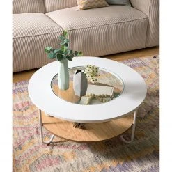 Fredriks Couchtisch Forsa - Metall - Weiß / Eiche Dekor 16 Fredriks Couchtisch Forsa - Metall - Weiß / Eiche Dekor -Wohnzimmermöbel boutique en ligne 1000123770 190425 16061400012 MOOD GALLERYIMAGES P000000001000123770 mood