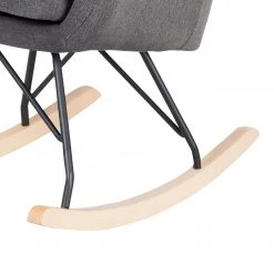 Mørteens Schaukelstuhl Leedy - Webstoff / Buche massiv - Dunkelgrau / Buche -Wohnzimmermöbel boutique en ligne 1000123856 181030 16260766 GALLERYIMAGES P000000001000123856