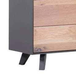 Norrwood Vitrinenschrank Colfax - Eiche teilmassiv - Eiche / Grau -Wohnzimmermöbel boutique en ligne 1000124011 180803 14033071 GALLERYIMAGES P000000001000124011