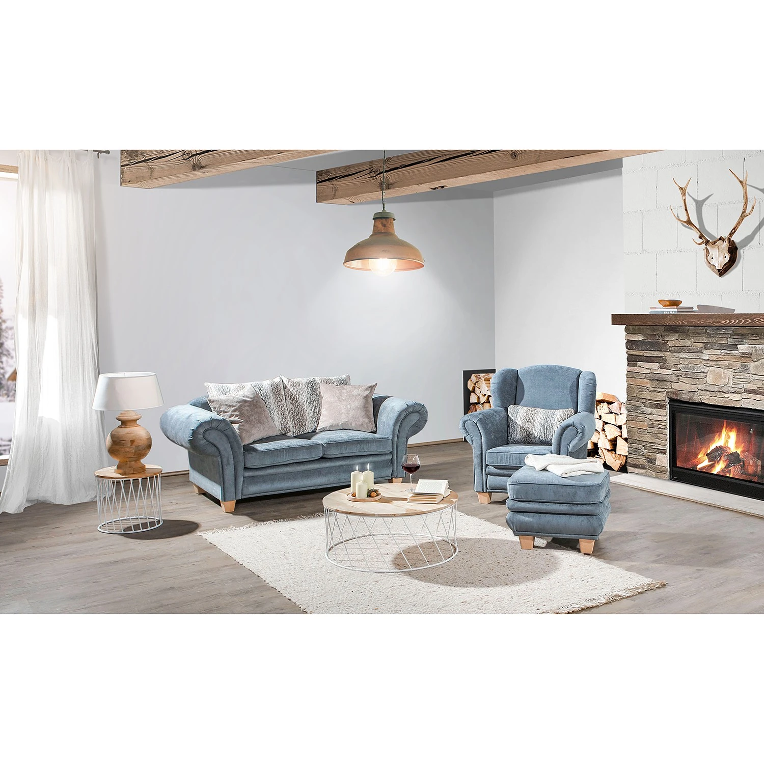 Norrwood Couchtisch Gabiarra - Akazie massiv / Eisen - Mango Hell / Weiß 3 Norrwood Couchtisch Gabiarra - Akazie massiv / Eisen - Mango Hell / Weiß – Bild 3