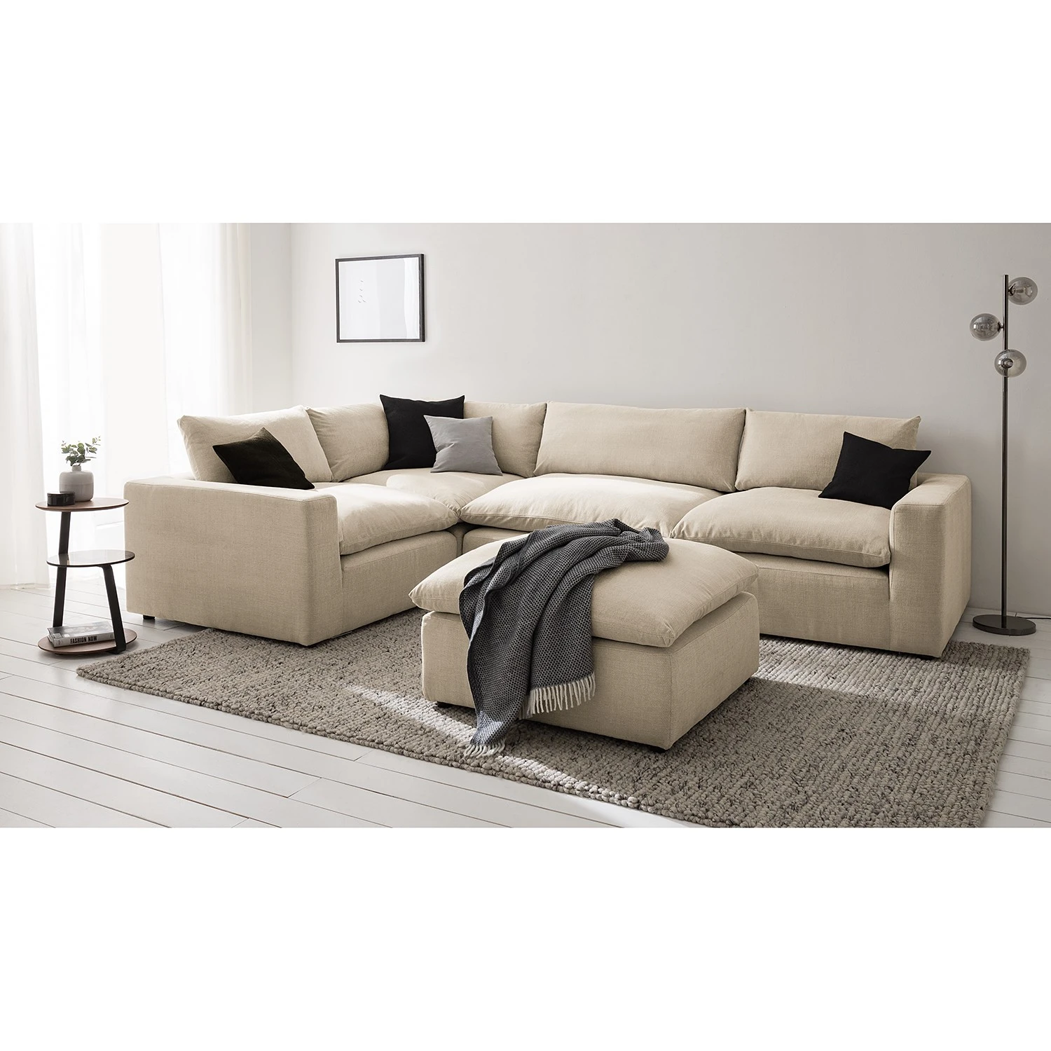 Studio Copenhagen Ecksofa Velada - Webstoff - Kaschmir 2 Studio Copenhagen Ecksofa Velada - Webstoff - Kaschmir – Bild 2