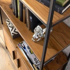 Ars manufacti Regal Woodson IV - Akazie massiv / Eisen - Akazie Hellbraun -Wohnzimmermöbel boutique en ligne 1000125843 191112 10032900120 DETAILS P000000001000125843