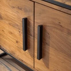 Ars manufacti Regal Woodson IV - Akazie massiv / Eisen - Akazie Hellbraun -Wohnzimmermöbel boutique en ligne 1000125843 191112 10033000121 DETAILS P000000001000125843