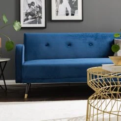 Jack & Alice Schlafsofa Daru I - Samt - Dunkelblau -Wohnzimmermöbel boutique en ligne 1000126913 200514 12275100007 DETAILS P000000001000126913