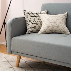 Mørteens Sofa Daru II (2-Sitzer) - Flachgewebe - Lichtgrau -Wohnzimmermöbel boutique en ligne 1000126915 200512 11083400003 DETAILS P000000001000126915