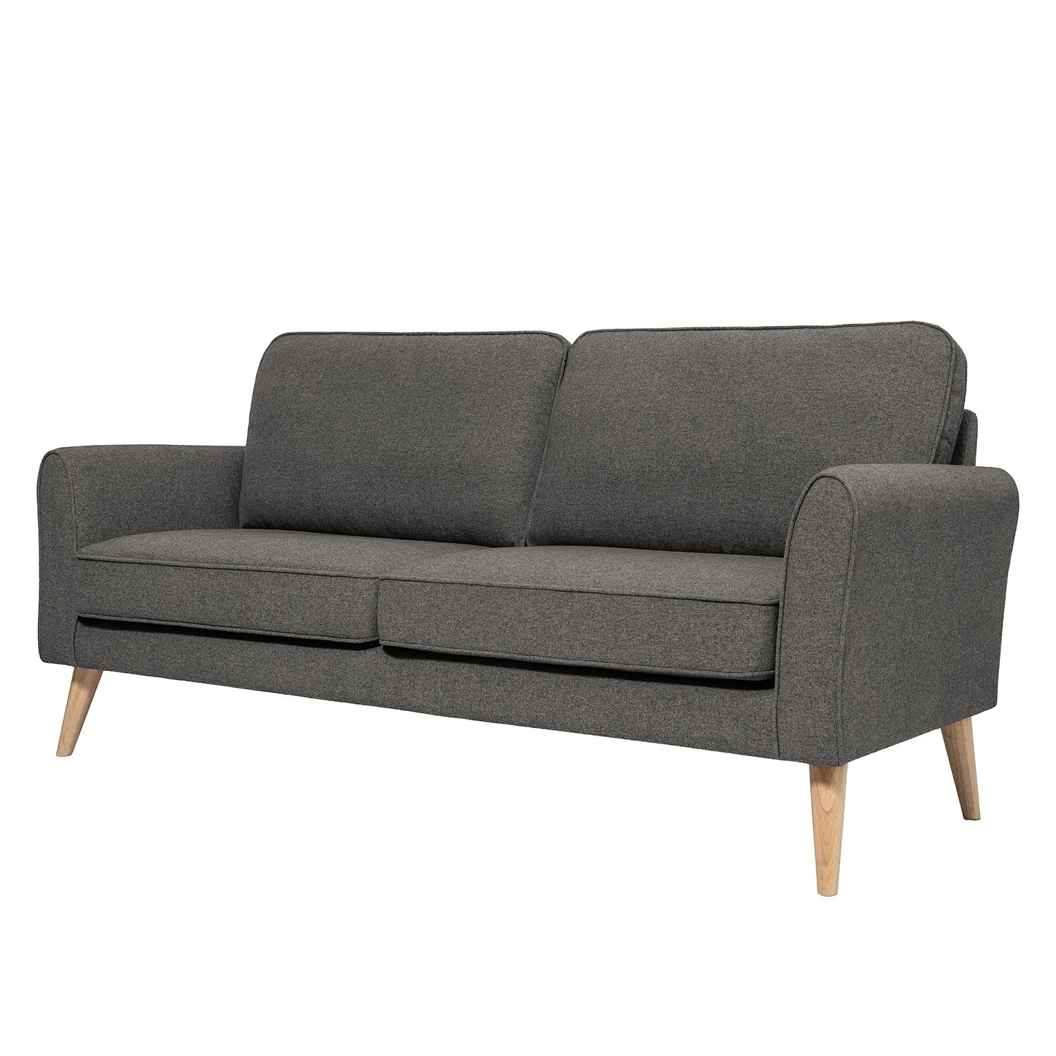 Mørteens Sofa Larisa (2-Sitzer) - Webstoff - Dunkelgrau 1 Mørteens Sofa Larisa (2-Sitzer) - Webstoff - Dunkelgrau