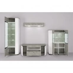 Fredriks TV-Lowboard Karlsburg - Weiß / Beton Dekor 7 Fredriks TV-Lowboard Karlsburg - Weiß / Beton Dekor -Wohnzimmermöbel boutique en ligne 1000128197 181018 10513110 MOOD GALLERYIMAGES P000000001000128197 mood