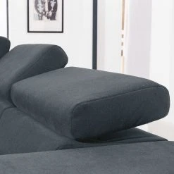 Loftscape Ecksofa Masaya - Microfaser Enza: Blaugrau - Ottomane davorstehend links - Mit Schlaffunktion -Wohnzimmermöbel boutique en ligne 1000128326 180809 143031124 GALLERYIMAGES P000000001000128326