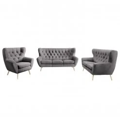 Norrwood Polstergarnitur Celaya II (3-2-1) - Grau