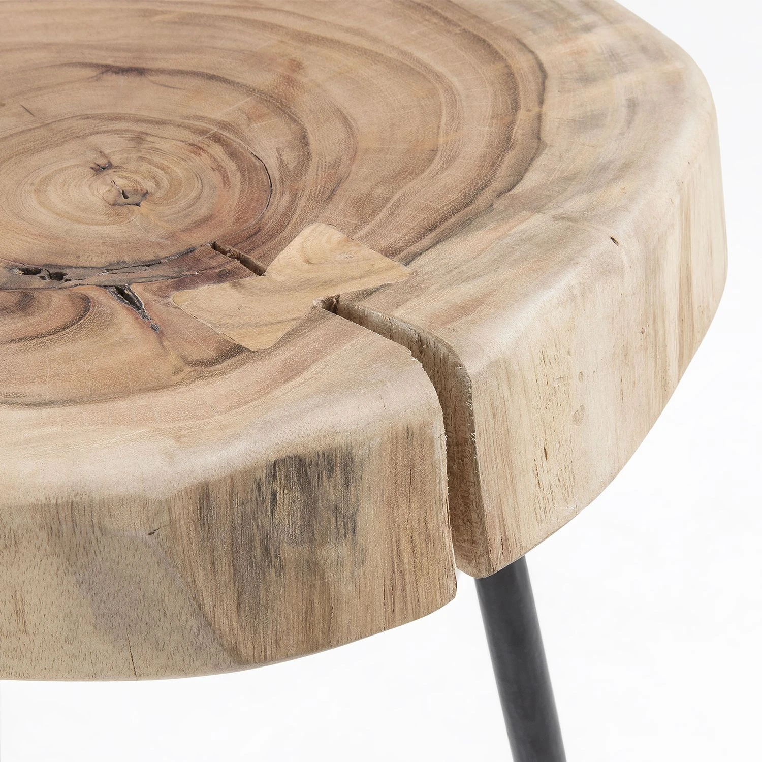 Norrwood Beistelltisch Kisa I - Akazie massiv / Eisen 2 Norrwood Beistelltisch Kisa I - Akazie massiv / Eisen – Bild 2