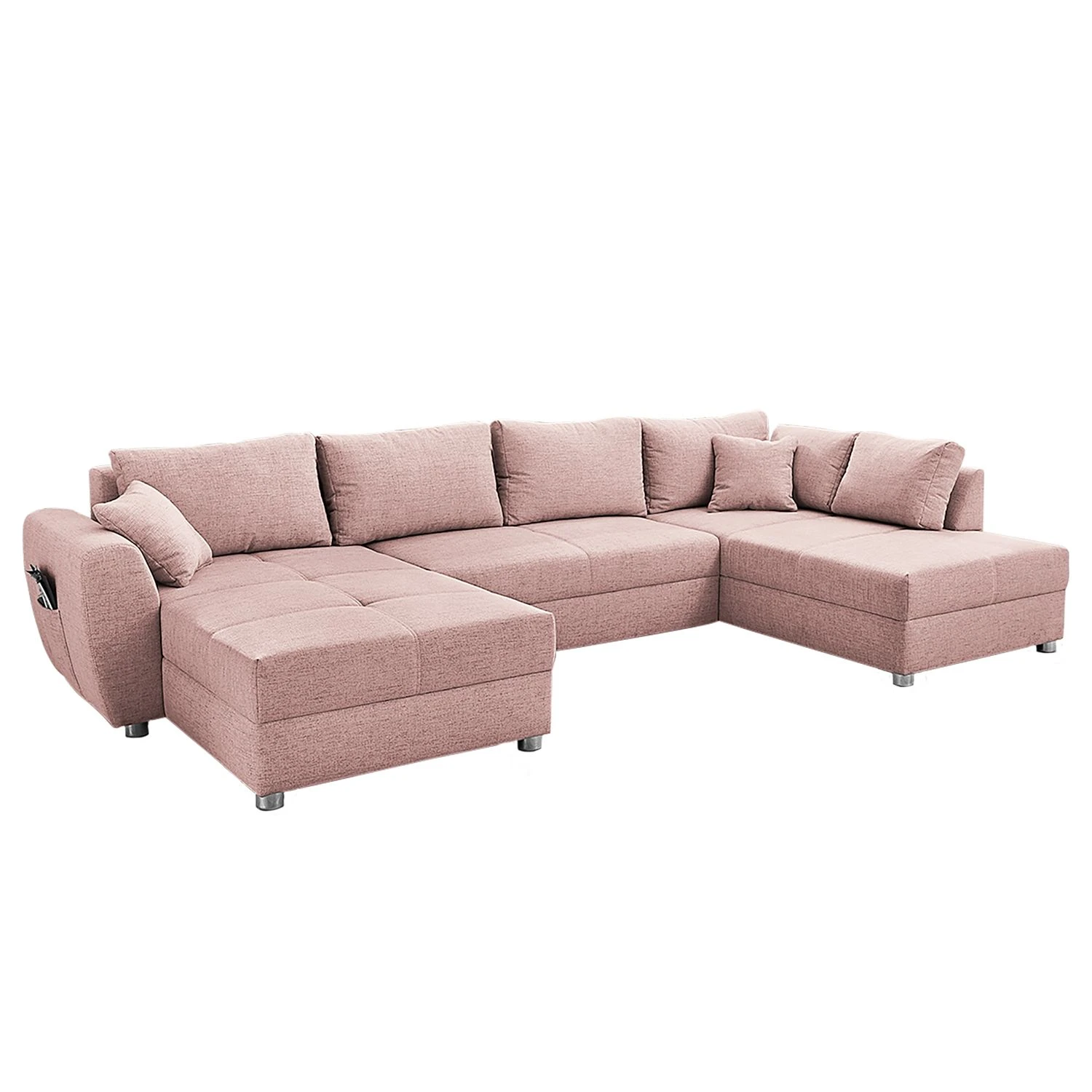 Fredriks Wohnlandschaft Delicias - Strukturstoff - Rosa 1 Fredriks Wohnlandschaft Delicias - Strukturstoff - Rosa