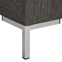 Wohnlandschaft Fiesta I - Strukturstoff - Dunkelgrau - Longchair davorstehend rechts / Ottomane links -Wohnzimmermöbel boutique en ligne 1000128868 211015 15511300613 DETAILS P000000001000128868