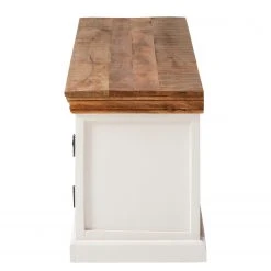 Maison Belfort TV-Lowboard Newhaven - Mango teilmassiv - Mango / Weiß 15 Maison Belfort TV-Lowboard Newhaven - Mango teilmassiv - Mango / Weiß -Wohnzimmermöbel boutique en ligne 1000128941 200122 18404100007 DETAILS P000000001000128941