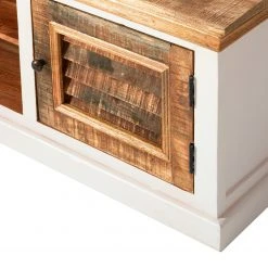 Maison Belfort TV-Lowboard Newhaven - Mango teilmassiv - Mango / Weiß 19 Maison Belfort TV-Lowboard Newhaven - Mango teilmassiv - Mango / Weiß -Wohnzimmermöbel boutique en ligne 1000128941 200122 18404100011 DETAILS P000000001000128941