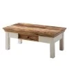 Maison Belfort Couchtisch Newhaven - Mango massiv - Mango / Weiß