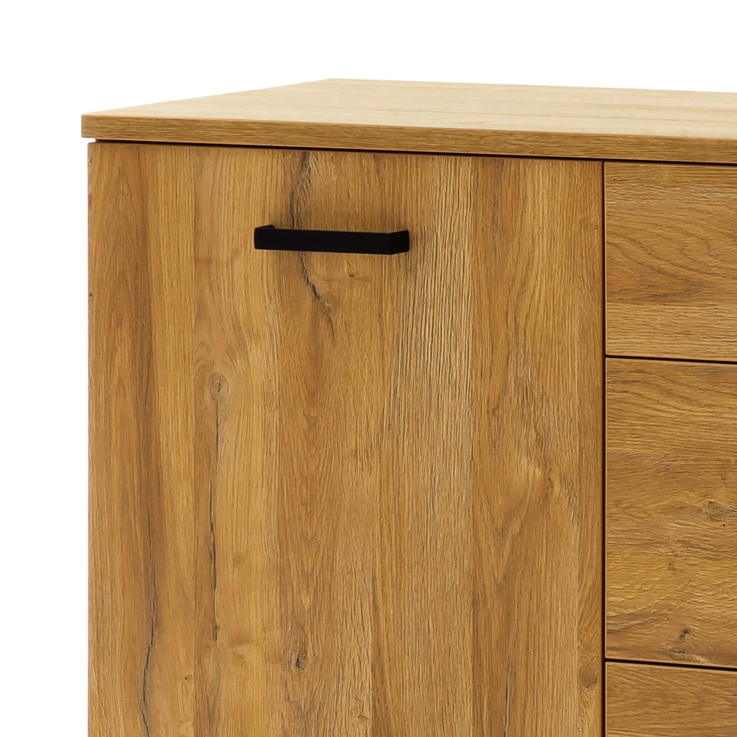 Red Living Kommode Krokby II - Eiche Grandson Dekor / Schwarz 4 Red Living Kommode Krokby II - Eiche Grandson Dekor / Schwarz – Bild 4