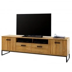 Red Living TV-Element Krokby - Eiche Grandson Dekor / Schwarz