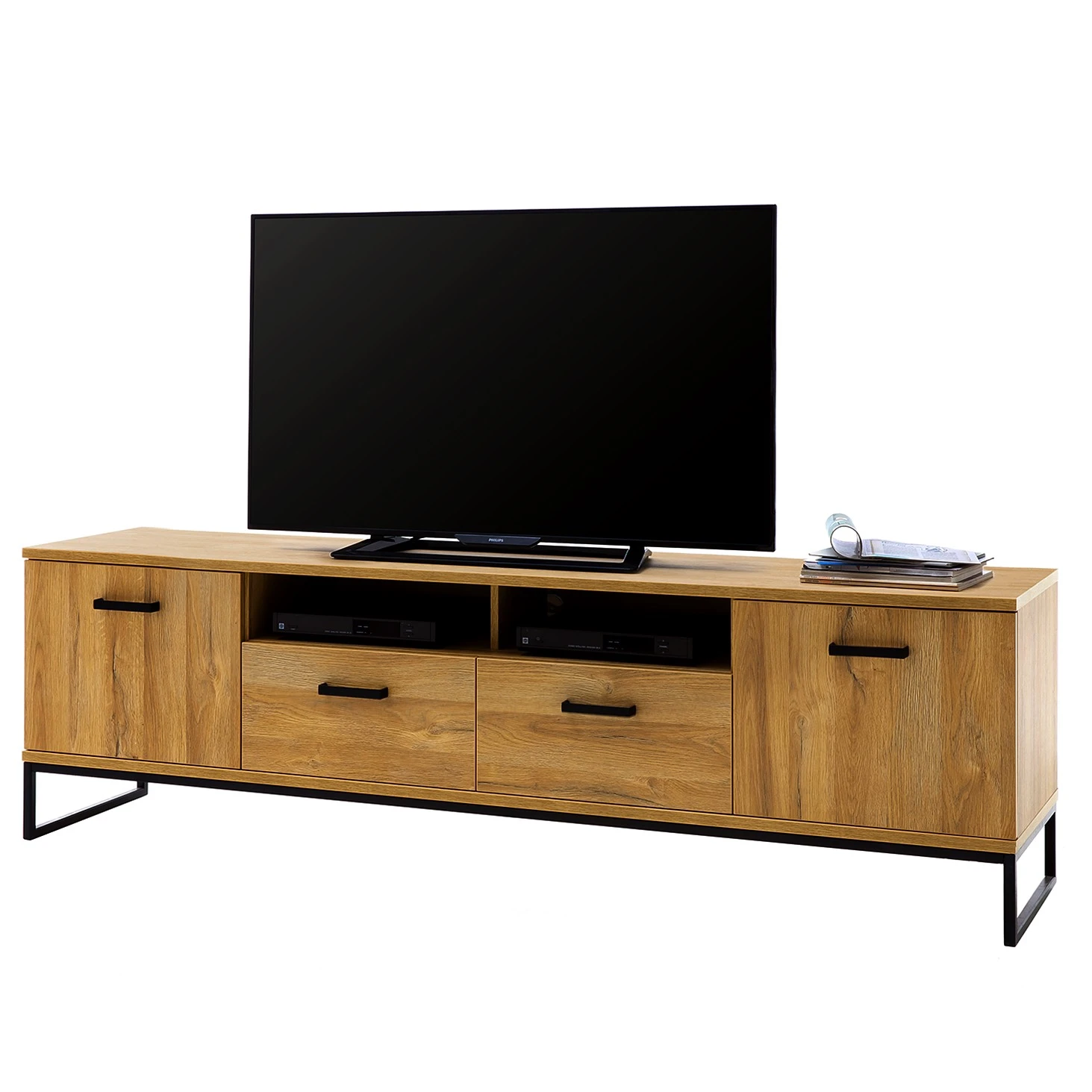 Red Living TV-Element Krokby - Eiche Grandson Dekor / Schwarz 1 Red Living TV-Element Krokby - Eiche Grandson Dekor / Schwarz