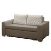 Maison Belfort Schlafsofa Latina XV - Webstoff - Taupe - Breite: 150 cm