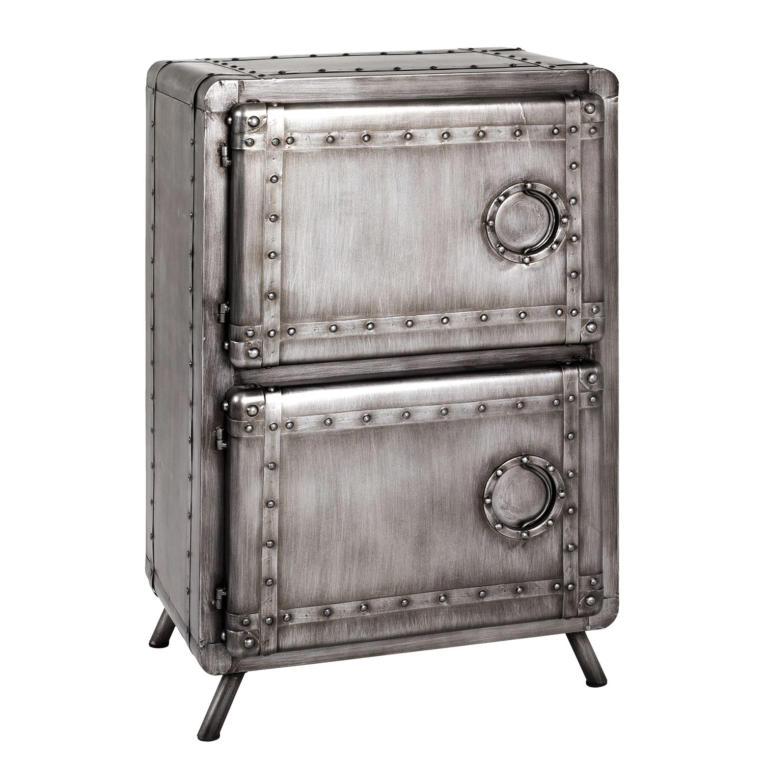 Red Living Kommode Brentford - Stahl - Grau 2 Red Living Kommode Brentford - Stahl - Grau – Bild 2