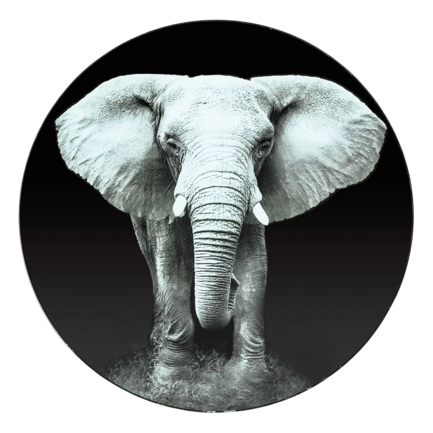 Red Living Beistelltisch Stajk I - Glas / Stahl - Schwarz 2 Red Living Beistelltisch Stajk I - Glas / Stahl - Schwarz – Bild 2