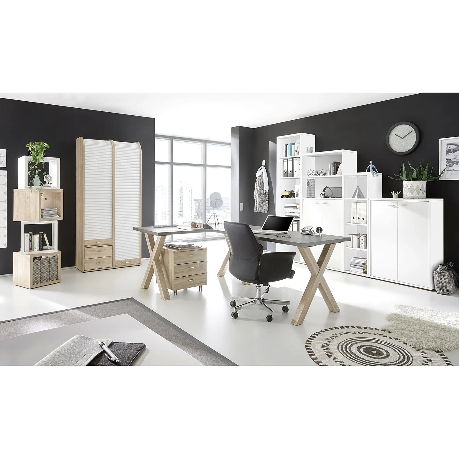 Mooved Aktenregal Leeton l - Weiß - Höhe: 215 cm 2 Mooved Aktenregal Leeton l - Weiß - Höhe: 215 cm – Bild 2