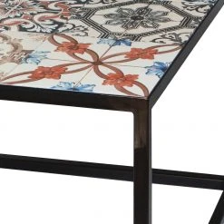 Red Living Couchtisch Almaraz - Keramik / Stahl - Mehrfarbig - 60 x 60 cm -Wohnzimmermöbel boutique en ligne 1000131882 180919 09344109 GALLERYIMAGES P000000001000131882