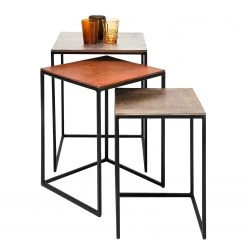 Kare Design Beistelltisch Loft Square (3er-Set) - Aluminium / Stahl - Schwarz 19 Kare Design Beistelltisch Loft Square (3er-Set) - Aluminium / Stahl - Schwarz -Wohnzimmermöbel boutique en ligne 1000132036 190305 14280800010 GALLERYIMAGES P000000001000132036