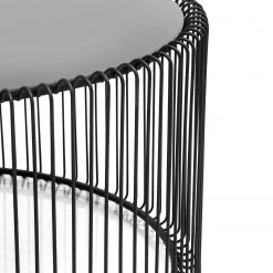 Kare Design Couchtisch Wire (2er-Set) - Glas / Stahl - Schwarz -Wohnzimmermöbel boutique en ligne 1000132043 190305 14281000022 GALLERYIMAGES P000000001000132043
