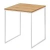 Now! by hülsta Beistelltisch hülsta now III - Stahl - Natureiche / Weiß - Ohne