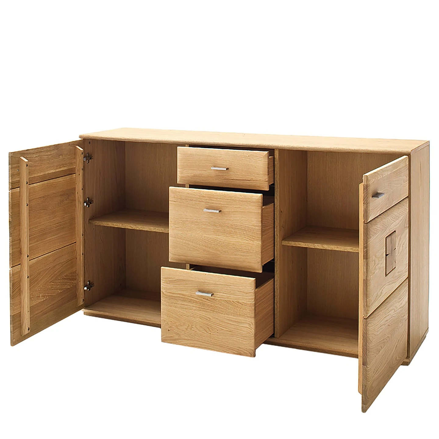 Naturoo Sideboard Vilela - Eiche teilmassiv - Eiche Bianco / Eiche Bianco Dekor 3 Naturoo Sideboard Vilela - Eiche teilmassiv - Eiche Bianco / Eiche Bianco Dekor – Bild 3