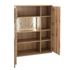 Naturoo Highboard Ristiina II - Eiche teilmassiv - Eiche Bianco / Eiche Bianco Dekor - Glastür links -Wohnzimmermöbel boutique en ligne 1000133719 181128 15493300002 GALLERYIMAGES P000000001000133719