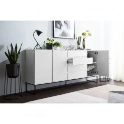 Fredriks Sideboard Zaddy I - Weiß / Schwarz -Wohnzimmermöbel boutique en ligne 1000134689 190723 16140800010 MOOD DETAILS P000000001000134689 mood