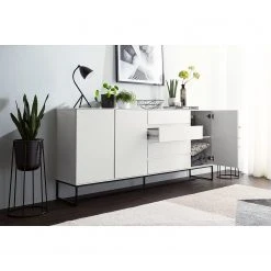 Fredriks Sideboard Zaddy I - Weiß / Schwarz -Wohnzimmermöbel boutique en ligne 1000134689 210426 15153100010 MOOD DETAILS P000000001000134689 mood