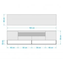 Fredriks TV-Lowboard Zaddy II - Weiß -Wohnzimmermöbel boutique en ligne 1000134698 190925 15560700006 SKETCH DETAILS P000000001000134698 sketch