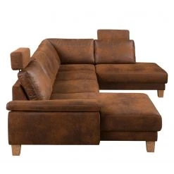 Ars Natura Wohnlandschaft Bragado - Antiklederlook - Longchair davorstehend links / Ottomane rechts -Wohnzimmermöbel boutique en ligne 1000135199 190903 11144500003 DETAILS P000000001000135199