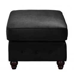 Jack & Alice Polsterhocker Solita - Samt - Schwarz -Wohnzimmermöbel boutique en ligne 1000135655 181018 163002400 GALLERYIMAGES P000000001000135655