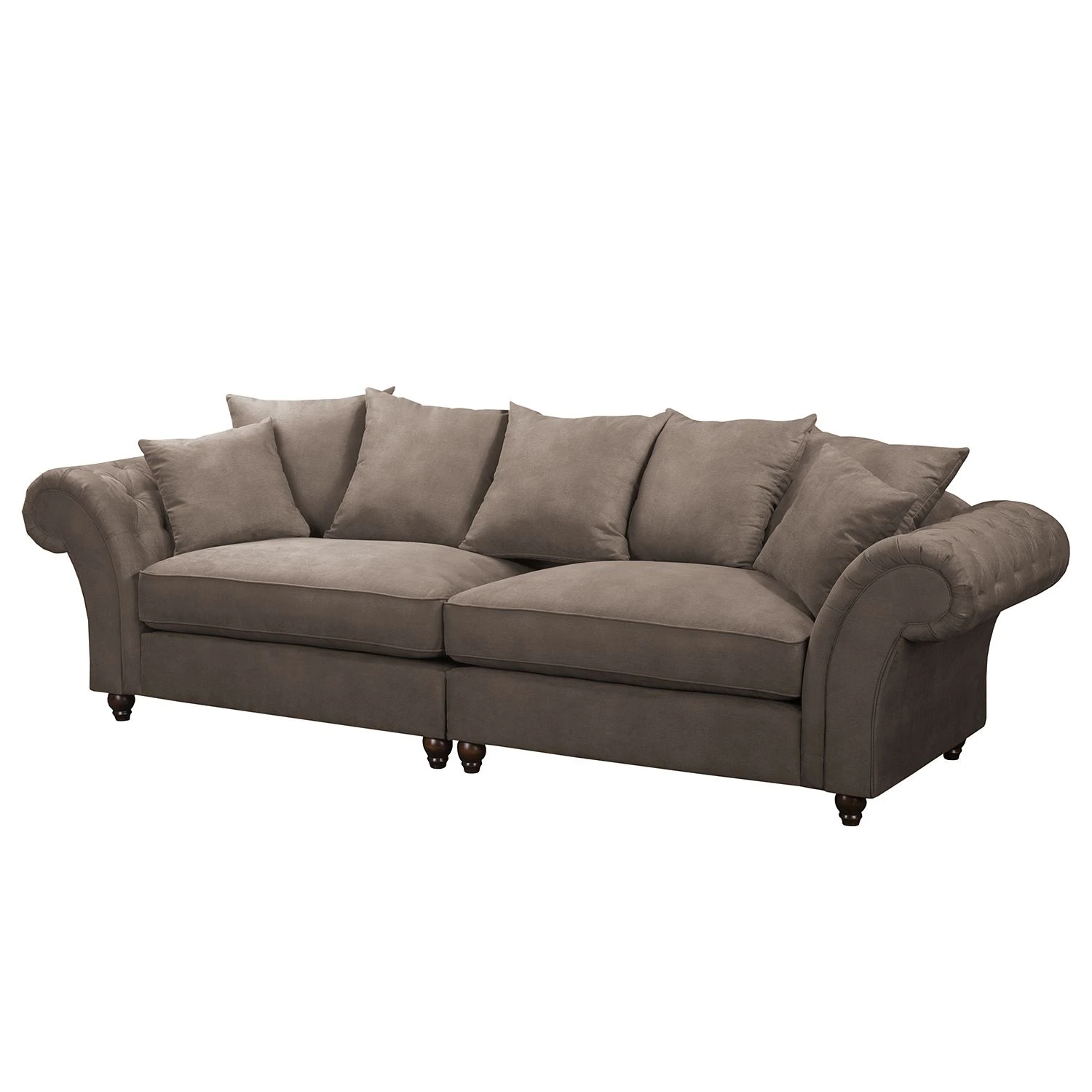 Maison Belfort Bigsofa Pacoa - Antiklederlook - Dunkelbraun - Mit Hocker 7 Maison Belfort Bigsofa Pacoa - Antiklederlook - Dunkelbraun - Mit Hocker – Bild 7